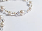 Swarovski Creamy White Pearl Crystal Bracelet • 925 Sterling Silver Vintage Handmade • 5 Styles A–E • 7"–7.5"