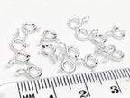 925 Sterling Silver Spring Clasps • 5.5mm Open Ring Connector • Gold Rose Vermeil • Jewelry Making Supplies