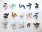 RESTOCK Natural Crystal Point Pendant • 22mm Gemstone Charm • Silver Stainless Steel Bail • Jewelry Making Supplies