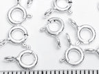 925 Sterling Silver Spring Clasps • 5.5mm Open Ring Connector • Gold Rose Vermeil • Jewelry Making Supplies